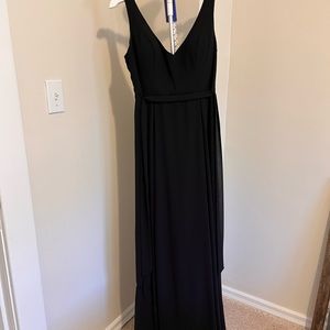 Bill Levkoff black bridesmaid dress, size 10